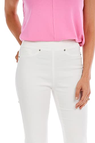 Mud Pie Women's Flare Jeans, White, X-Large #TOP3