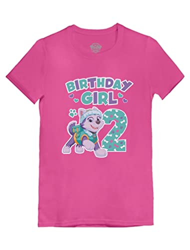Image of Skye 2nd Birthday Girl Shirt - Paw Patrol Girls' Fitted T-Shirt for Toddler Kids
