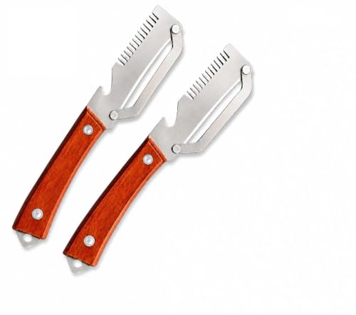 Image of Multi-Functional Stainless Steel Vegetable Peeler with Wooden Handle & Bottle Opener Single Blade Peeler for Fruits & Vegetables Sharp & Easy-Grip Kitchen Tool (3 in 1 Peeler (2PCS))