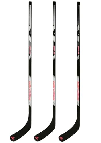 Fischer W150 Wood 3-Pack Hockey Sticks - Youth | 40 Flex, P92 (Straight Blade)