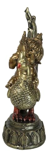 Estatua Baby Ganesha Sagrado y Búho 9.5 pulgadas miniatura 4