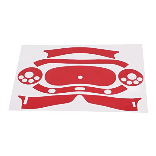 VR Headset Skin Stickers for PICO 4 VR, Professional VR Glasses Skin Sticker for PICO 4 VR, Scratch Resistant Dustproof VR Headset Stickers Ultra Thin PVC (Red)