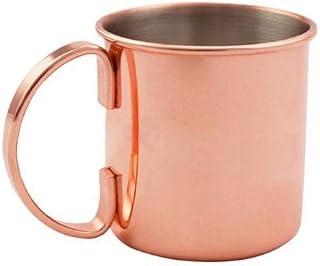 HUFFA Taza de Cobre de Acero Inoxidable de 500ml, Taza de café, Cerveza, Bar, Fiesta, Vasos, Taza de café for Bar, Vasos, Fiesta, Cocina (Color : Rose Gold)