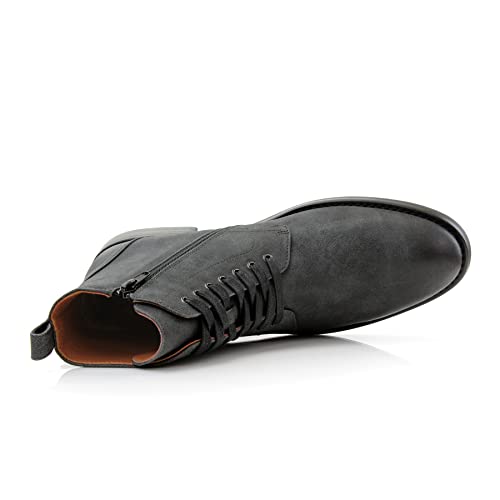 Image of Polar Fox Men's Ankle Dress Boots | Lace-up Casual Fashion Boot Collection | Cap Toe & Plain Toe Styles |