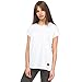 Produktbild urban ace | Basic T-Shirt, Loose fit | für Damen, Frauen | Freizeit, Sport | locker geschnitten | aus 95% Baumwolle (weiß, M)
