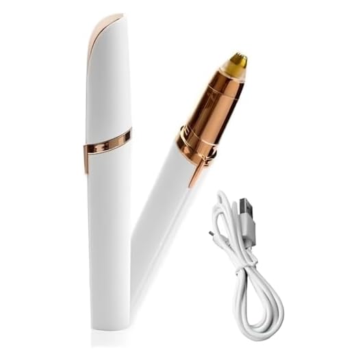 Caneta Depiladora Facial Aparador Elétrico de Sobrancelha e Pelos - Recarregável Portátil