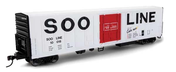 Walthers Mainline 910-3993 HO Scale 57' Mechanical Reefer - Ready to Run - Soo Line #10018 (Colormark; White, red, Black)