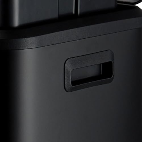 Caneca de basura rectangular con doble compartimento y tapa, 2 x 4 gal miniatura 4