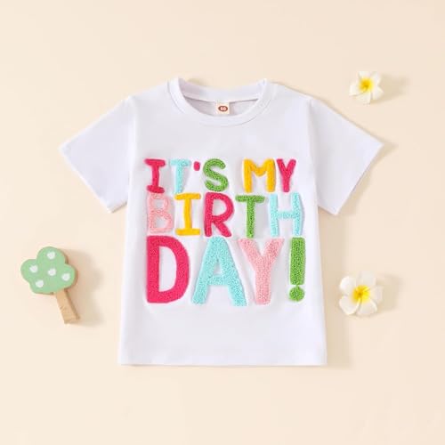 Image of Toddler Baby Girl First Birthday Outfit In My One Year Old Era Sweatshirt Tops Little Princess 1st Birthday Clothes