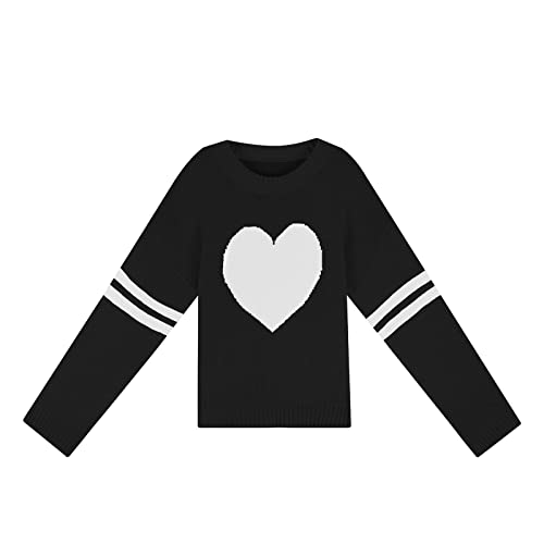 Pull imprimé cœur doux et amical pour réchauffer vos journées - 5