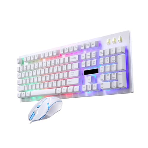 ROMISBABA 有線ゲーミングキーボードマウス 発光メカニカル式 エルゴノミック設計 家 オフィス対応 スリッシュゲーム用