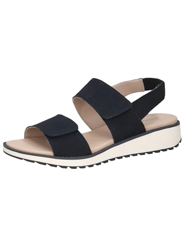 Sandales plates femme en cuir contre les douleurs de marche Caprice