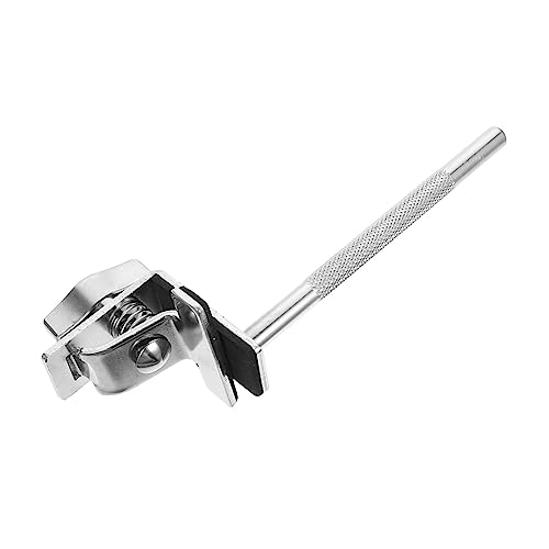 GOOHOCHY Simple Design Drum Clamp Silver Cowbell Holder Clip for Music Instruments