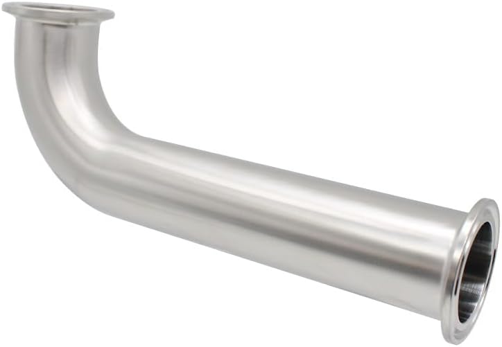 KOKYLEZN 1個 トライクランプエルボ 90度 SS304 ロングクランプエルボ 1インチ 11/4インチ 11/2インチ 2