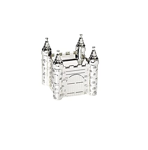 Image of Roman Giftware Inc., Caroline Collection, New Baby, 4" H Castle Bank,Religious, Inspirational, Durable (3x3x3)