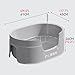 SJJALAKAJA High Fence Dog Litter Boxes Stainless Steel Mesh Frame Small Dog Toilet Urinal Dogs Potty Pet Dog Litter Pan Not Easy to Deform Easy to Clean Large Space for Dog Litter 61x45×26centimetre