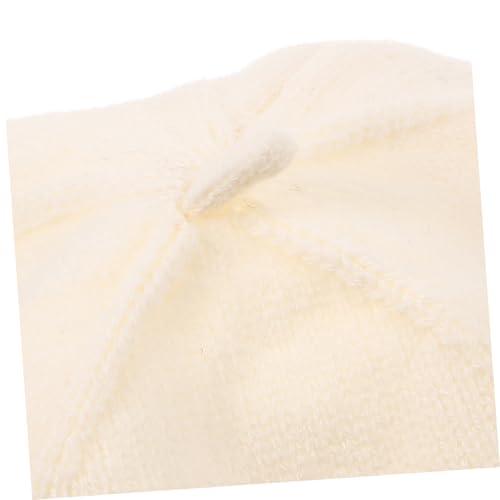 FRCOLOR Boy Girl Knitted Beret Hat Stylish Hair Accessory for All Seasons Warm and Comfortable Cap for Boys and Circumference Beige 7