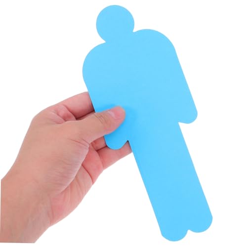 Papel de color doble cara Uonlytech infantil forma de muñeco para proyectos escolares 150 uds 4