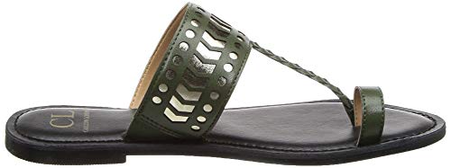 Image of Carlton London CLL-6206 Green Flat Sandal -3 UK