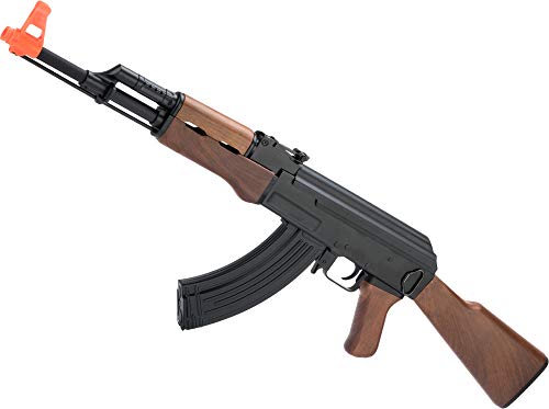Evike Airsoft - CYMA Sport Airsoft AK47 AEG with Imitation Wood Furniture & Metal Gearbox