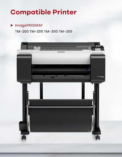 Image of PFI-120 Ink Cartridges PFI-120MBK PFI-120BK PFI-120C PFI-120M PFI-120Y | Replacement for Canon PFI-120 PFI120 Pigment Ink Tank for TM-300 TM-305 TM-200 TM-205 Printer Ink 5-Pack (MBK /BK /C /M /Y)