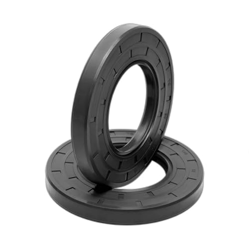 ID 38/39mm,NBR Framework Oil Seal TC Nitrile Rubber Cover Double Lip with Spring for Bearing Shaft,ID*OD*THK(Black 10pcs,38x59x9)