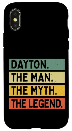 Dayton The Man The Myth The Legend�ʔ������O������p �X�}�z�P�[�X iPhone X/XS �p