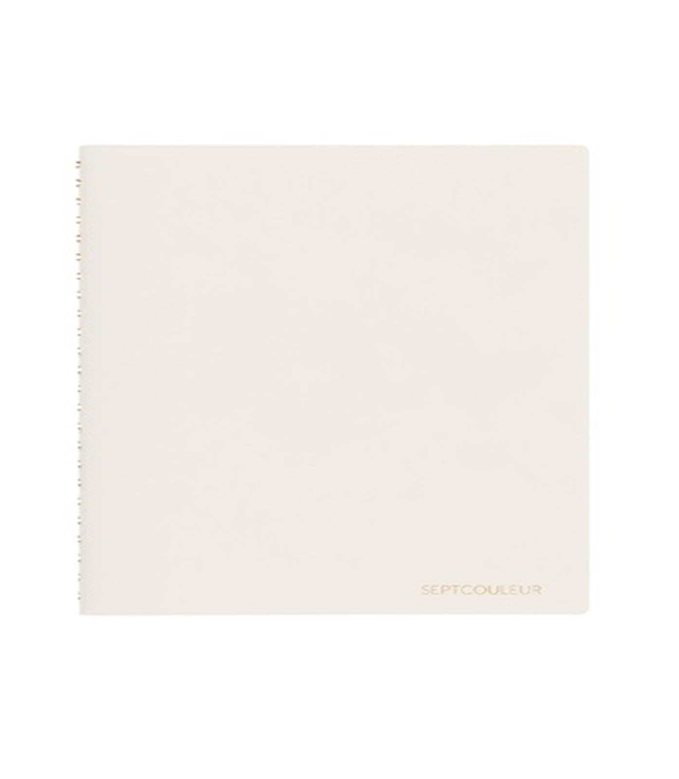 Cuaderno Espiral Cuaderno espiral, diario, libro de recortes, color septicolor, 100 hojas, cuadrícula de 3 mm, página interior, tamaño A6, A5(1pc A5-White)