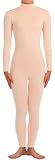 Seeksmile Unisex Classic Spandex Dancewear Catsuit (Small, Nude)