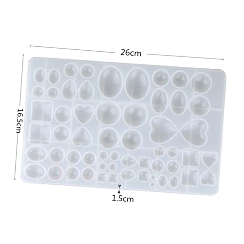 COHEALI 2 Pçs Moldes De Resina De Joias Moldes De Silicone Para Brinco De Resina Moldes De Resina Pa