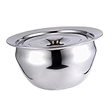 FONDOTIN 1Stück Runde Schüssel mit Deckel Multifunktionale Rührschüssel für Küche und Bäckerei für Früchte und Hochwertige Verarbeitung Große Kapazität