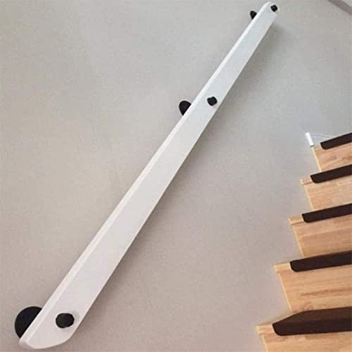 Dustx 1Ft-20Ft White Handrail, Non-Slip Wood Stair Handrails Home Against The Wall Indoor Loft Elderly Railings Handrails Corridor Support Rod, Customizable Size #TOP4