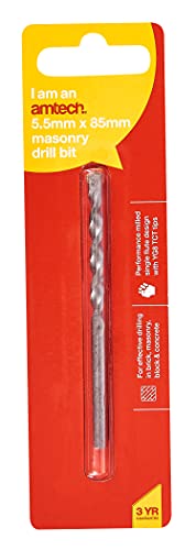 Amtech F5102 - Punta da trapano per muratura, 5,5