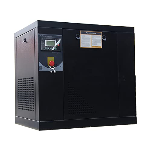 Hpdavv Rotary Screw Air Compressor 4Kw - 5.5Hp- 19Cfm@Max 150 Psi - 230V /1-Phase - Heavy Duty Stationary Industrial Air Compressed System #TOP1