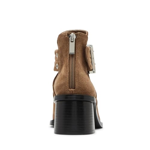 Steve Madden Steve Madden Women's Gatewood Ankle Boot, Chestnut Suede, 9