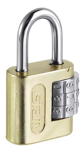 Cadeado De Segredo Com Senha 25mm Original Dourado - Stam