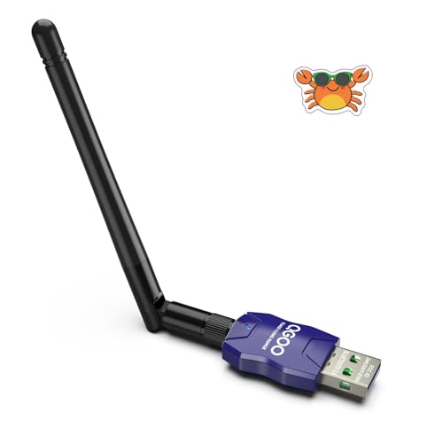Class 1 Long Range Bluetooth Adapter for PC, QGOO USB Bluetooth Adapter for PC 5.3+EDR, Bluetooth Dongle Bluetooth Receiver Support Windows10/8.1/8/7?blue-129?
