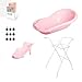 Ensemble de baignoire pour bébé avec support et siège de bain - pour les nouveau-nés et les bébés - stable et confortable