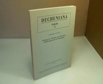 Beiträge zur Ökologie der Diatomeen (Bacillariophyceae) des Süßwassers.