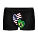 Brazil & US Flag Fashion Women's Boxer Briefs Breathable Underpants Trunks Stretch Underwear