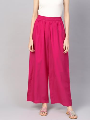 Image of Go Gazab - Stylish Combo Women's Palazzo Pants: Trendy Rayon Casual Wear for Fashion-Forward Ladies