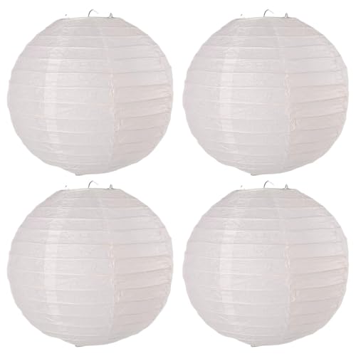 OAOSDH 4 Piezas De Linternas Blancas, Linternas para Niños, Linternas De Papel, Decoraciones para El Hogar, Materiales De Decoración De Bricolaje.