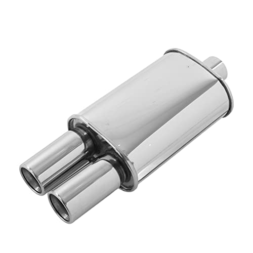 Tubo De Escape Doble 63mm Entrada 2 Salidas Acero Inoxidable Universal Para Modificación De Vehículos Compatible Con Varios Modelos Silenciador De Alto Rendimiento