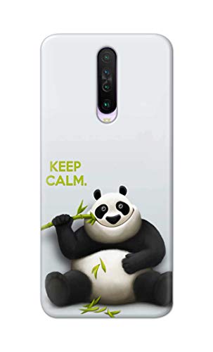 Image of PRINTFIDAA� Printed Hard Back Cover Case for Mi Poco X2 Back Cover (Cartoon Panda) -2808