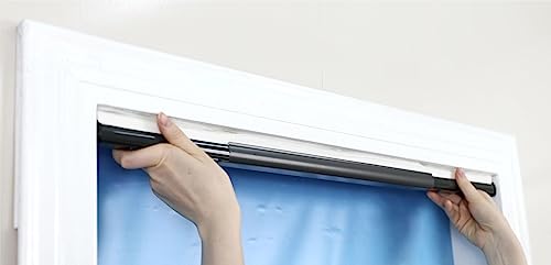 Ecfac Easy Up & Down Cordless Pleated Window Shades, 100% Blackout Window Blinds, 36In X 64In (Fits Window Width30''-36''), Easy Trimming & Installing (Black,2Pcs-Pack) #TOP5