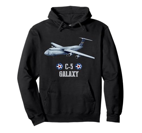 American C-5 Galaxy military transport aircraft Pullover Hoodie