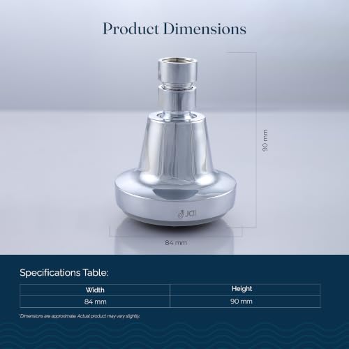 Image of JAL Single Flow Round Overhead Shower for Bathroom | ABS Rain Shower 3 inch