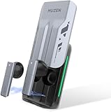 Muzen Speed X TWS Bluetooth 5.1 Earbuds Wireless ENC Noise Cancelling Headphones IPX4 Waterproof Earbuds with Rail Slide Charging Case Premium Sound Deep Bass 20H Play Headsets