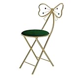 ★[Diseño de la silla]: la superficie del marco de la silla es pintura dorada;diseño antioxidante y de reposapiés;la parte inferior está equipada con almohadillas antideslizantes que no dañan el suelo.