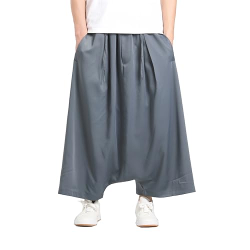 Seidarise Men's Harem Pant Wide Leg Pants Japanese Hip Hop Sweatpants Harem Pants Sports